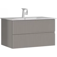 Тумба с раковиной бежевый матовый 91 см ORKA Moonlight 5001502