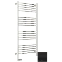 Полотенцесушитель электрический 1200x500 черный матовый МЭМ левый Сунержа Флюид 2.0 31-5220-1250