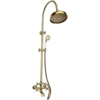 Душевая система Magliezza Classico 12013-br 300 мм, со смесителем, бронза