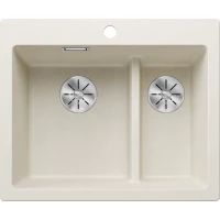 Кухонная мойка Blanco Pleon 6 Split InFino 527139 61,5x51 см, мягкий белый