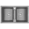 Кухонная мойка Paulmark Tandem серый металлик PM238150-GRM - 1