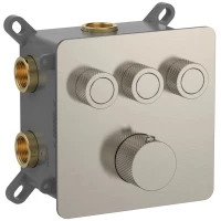 Термостат для ванны AQUAme AQM8812BN встраиваемый, никель матовый