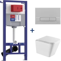 Комплект подвесной унитаз Lemark Florex 9614001 + система инсталляции Lemark Peneda Expert Bit 9812317