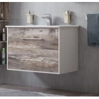 Тумба белый глянец/антик 82 см Corozo Гольф SD-00000349