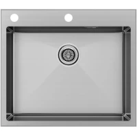 Кухонная мойка Paulmark Kroner-Edge PM775951-BS 59x51 см, нержавеющая сталь