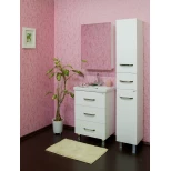 Комплект мебели белый глянец 60,5 см Sanflor Анкона C0000002004 + 4640021060773 + C0000002056