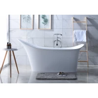 Ванна из литьевого мрамора Timo Juta Solid Surface JUTA1815 181,5x82,5 см, отдельностоящая, белый матовый