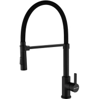 Смеситель для кухни Paulmark Halt Ha214021-AN с гибким изливом, антрацит