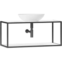 Консоль Belux Аляска 4810924289599 белый глянец/черный