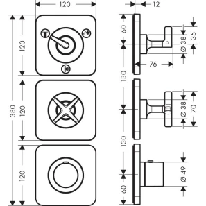 Изображение товара термостат для ванны axor citterio e 36704000