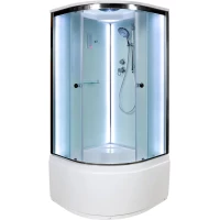 Душевая кабина 90x90x220 см Deto D90SLED матовое