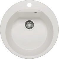 Кухонная мойка Polygran Atol-520 белый хлопок 627451