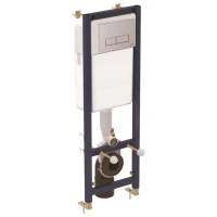 Инсталляция для унитаза Ideal Standard W3710AA с кнопкой смыва, хром