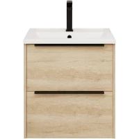 Тумба под раковину La Fenice Tesoro FNC-01-TES-DNN-60-2 59,4 см, подвесная, дуб небраска