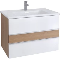 Тумба под раковину Jacob Delafon Lucien EB2057-E76-J5 79,8 см, подвесная, белый глянец/дуб корбридж