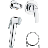 Гигиенический душ Grohe BauCurve 124899 со смесителем, хром