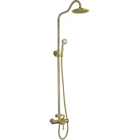 Душевая система Zorg Antic A 118 DS-BR 200 мм, со смесителем, бронза