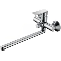 Смеситель для ванны Belz B22678 универсальный, с душевым гарнитуром, хром