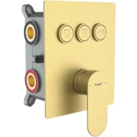 Смеситель для ванны Raglo R50.273.03 встраиваемый, золотой матовый