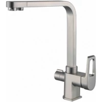 Смеситель для кухни Zorg ZR 334 YF-SATIN с подключением к фильтру, сатин