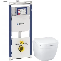 Комплект подвесной унитаз Grohe Euro Ceramic 39206000 + 39330001 + система инсталляции Geberit 111.362.00.5