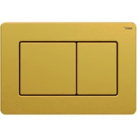 Кнопка смыва Рехау Nova Public 19102861001 для инсталляции, золотой матовый