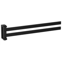 Полотенцедержатель Wonzon & Woghand Eclipse WW-9131-BL 37 см, поворотный, двойной, черный