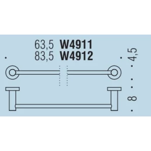 Изображение товара полотенцедержатель 83,5 см colombo design plus w4912.nm