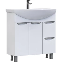 Тумба под раковину Vigo Callao tn.CAL.BAL.80.2D.2Y 77,6 см, напольная, белый глянец/белый матовый