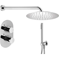 Душевой комплект Plumberia Selection IXO KITXOT18CR 250 мм, с термостатом, хром