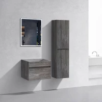 Комплект мебели серый камень 60 см Vincea Chiara VMC-2C600GS + VCB-13600G + VLM-3VN600