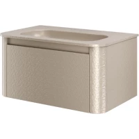 Тумба под раковину Armadi Art Voi Stonefinish Daphne 782-080-SF-D 80 см, подвесная, бежевый камень матовый