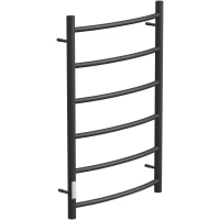 Полотенцесушитель электрический Point Афина П6 PN04758B 800x532, диммер левый, черный матовый