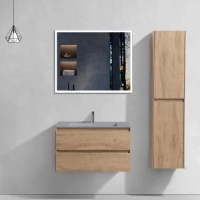 Комплект мебели натуральный дуб 80 см Vincea Luka VMC-2L800NO + VCB-13800G + VLM-3VN800