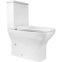 Унитаз-компакт Bond Cube F09-00 безободковый, с сиденьем микролифт, белый глянец