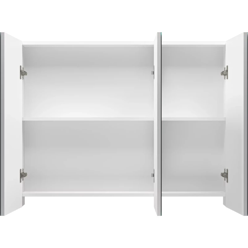 Зеркальный шкаф Misty Балтика Э-Бал04105-011 102x80 см, белый глянец