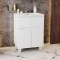 Комплект мебели белый глянец 60 см Onika Стрим 106144 + UM-COM60/1 + 206064 - 5