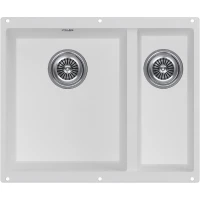 Кухонная мойка KuchenStern Ku-Granit Under 60-2 102WH10 55,5x46 см, белый