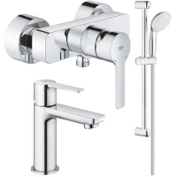 Комплект смесителей Grohe Lineare 33865001 + 23791001 + 27924001