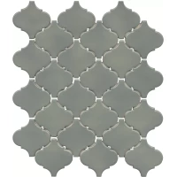 Арабески Марокко зелёный глянцевый 26x30