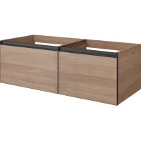 Тумба под раковину Armadi Art Quatro Willow 790-M2-140(70+70)-W-A+L 140 см, подвесная, с подсветкой, ива