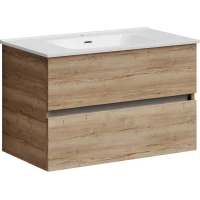 Тумба с раковиной дуб галифакс 81 см Sancos Urban UR80EG + CN7005