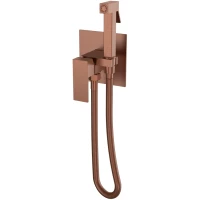 Гигиенический душ Boheme Qubic 477-BRB со смесителем, бронза матовая