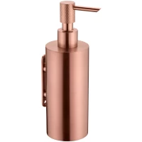 Дозатор для жидкого мыла Boheme Uno 10977-CB настенный, медь матовая