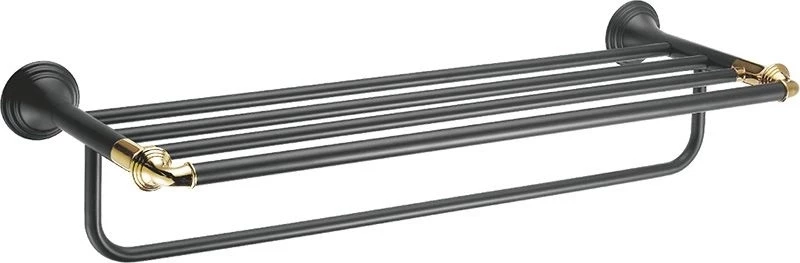 Полка для полотенец 62 см Fixsen Luksor FX-71615B крючки для полотенец fixsen