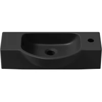 Раковина Lavinia Boho Bathroom Sink 33311042 53x25 см R, рукомойник, черный матовый