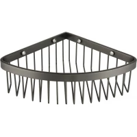Полка для ванной Grocenberg AC0094BG 22x22 см, угловая, графит