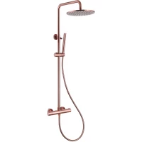 Душевая система Abber Wasser Kreis AF8160RGL 250 мм, с термостатом, розовое золото