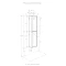 Шкаф одностворчатый подвесной 35x80 см белый глянец/дуб рустикальный Акватон Сканди 1A255003SDZ90 - 7