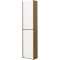 Шкаф одностворчатый подвесной 35x80 см белый глянец/дуб рустикальный Акватон Сканди 1A255003SDZ90 - 3